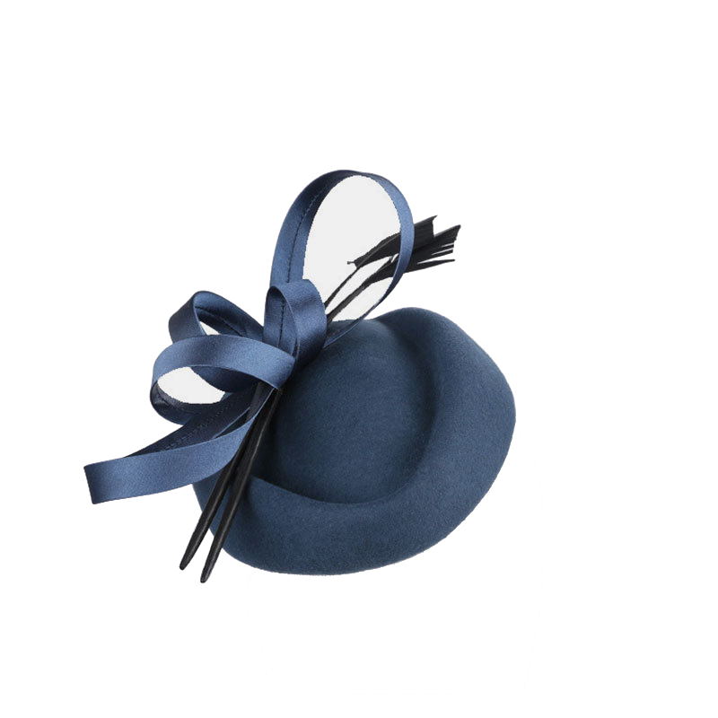 2022 优雅黑色酒红色羊毛毡帽女孩女士正式教堂婚礼礼服帽子
